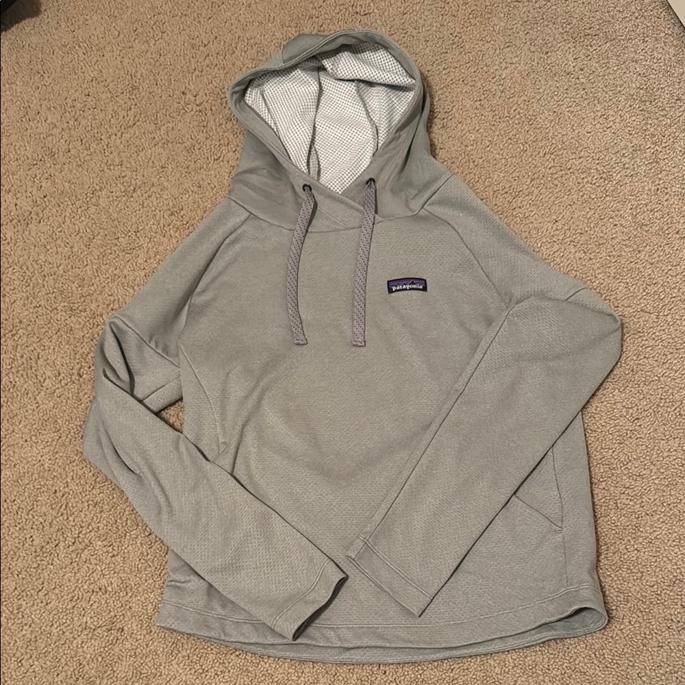 Grey Dri-Fit Patagonia Hoodie Size S